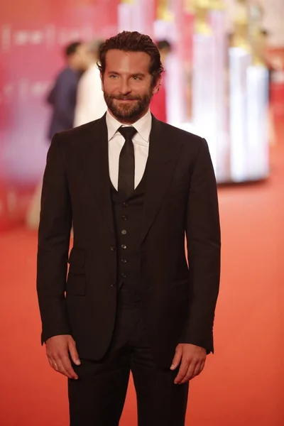 Acteur Américain Bradley Cooper Sur Tapis Rouge Pour Cérémonie Ouverture — Photo