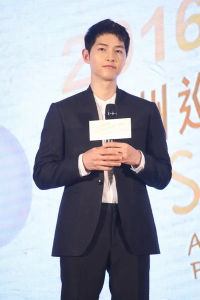 South Korean Actor Song Joong Attends Press Conference His Hong — Stock Photo, Image