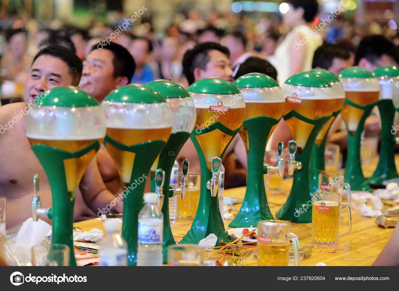 People Enjoy Beer 26Th Qingdao International Beer Festival Qingdao City
