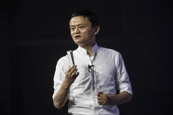 Джек Або Голова Китайського Електронної Комерції Гігантських Alibaba Говорить 2016 — стокове фото