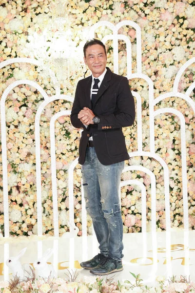 Hong Kong Schauspieler Simon Yam Kommt Zur Hochzeit Der Taiwanesischen — Stockfoto