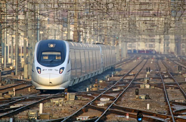 Train Grande Vitesse Crh China Railway High Speed Part Gare — Photo