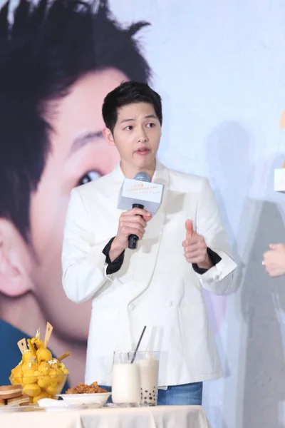 South Korean Actor Song Joong Speaks His Fan Meeting Event — Stock Photo, Image