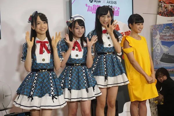 Left Narumi Kuranoo Nagisa Sakaguchi Yui Oguri Japanese Idol Group — Stock Photo, Image