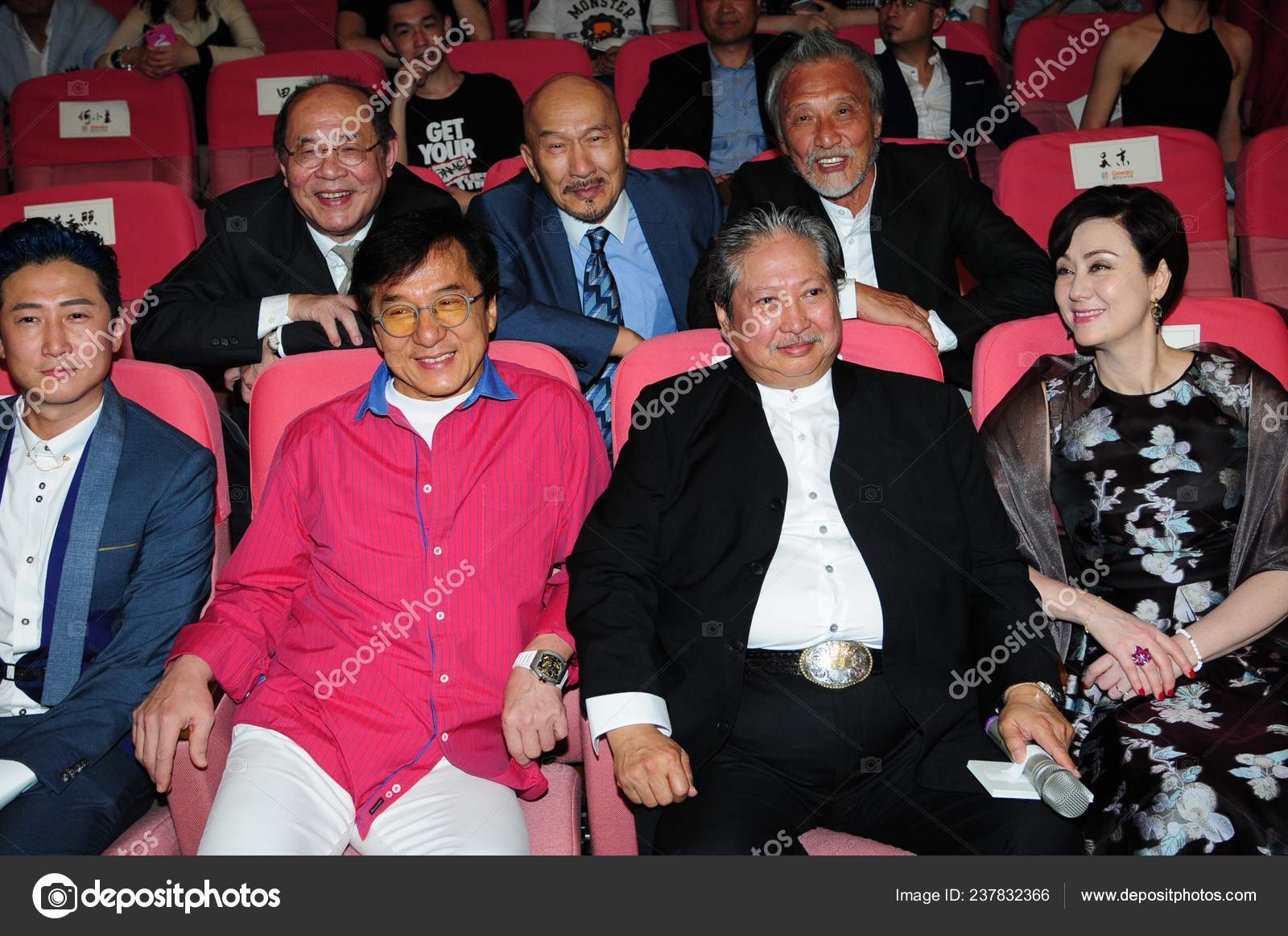 Hong Kong Kungfu Star Jackie Chan Front Second Left Director