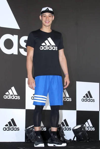 Bintang Basket Nba Jeremy Lin Dari Charlotte Hornets Berpose Acara — Stok Foto