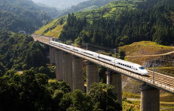 Train Grande Vitesse Crh China Railway High Speed Circule Sur — Photo