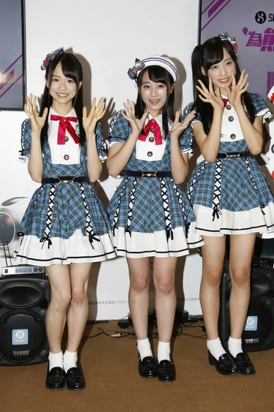Zleva Narumi Kuranoo Nagisa Sakaguchi Yui Oguri Japonské Idol Group — Stock fotografie