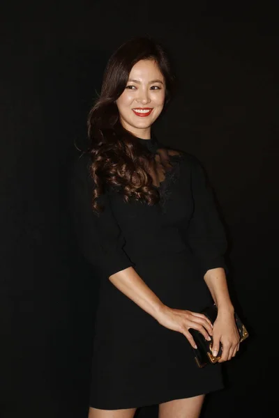 Südkoreanische Schauspielerin Song Hye Kyo Kommt Zur Wiedereröffnungsparty Einer Modeboutique — Stockfoto