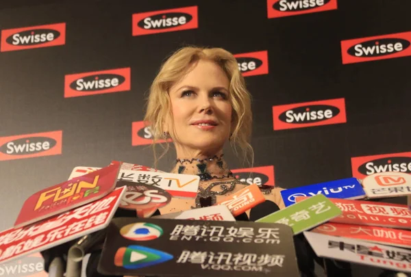 Actriz Australiana Nicole Kidman Llega Para Evento Promocional Marca Australiana —  Fotos de Stock