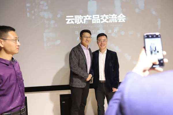Wang Xin Certo Fundador Ceo Shenzhen Inteligência Artificial Startup Ringle — Fotografia de Stock
