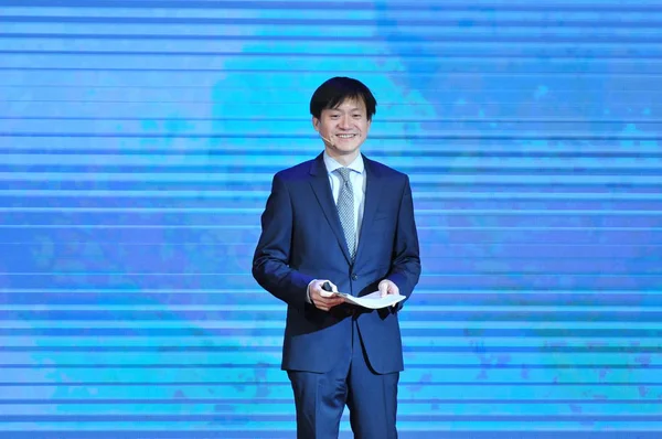 Evan Guo Sheng Dyrektor Generalny Zhaopin Ltd Mówi Szczycie Pekinie — Zdjęcie stockowe
