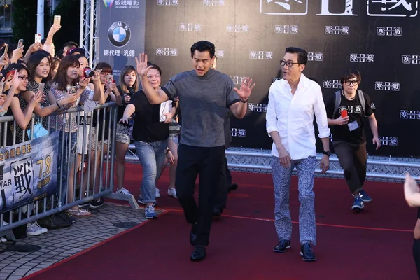 Hongkongský Herec Tony Leung Fai Pravdu Herec Tchajwanské Eddie Peng — Stock fotografie