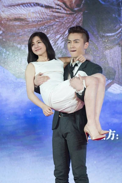 File Taiwanese Actress Michelle Chen Front Held Chinese Actor Chen — 图库照片