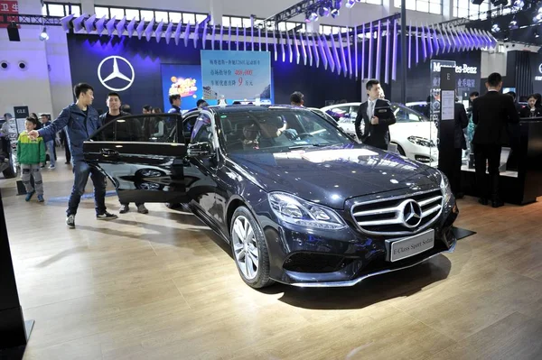 Mercedes Benz Class Sport Sedan Display Automobile Exhibition Shenyang City — Stock Photo, Image