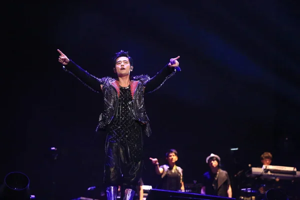 Taiwanees Zangeres Jay Chou Presteert Het Shanghai Concert Tijdens Zijn — Stockfoto