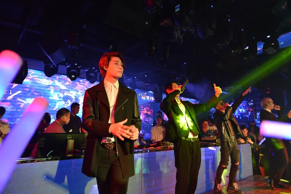 Grupo Pop Surcoreano Winner Canta Bar Ciudad Nanjing Provincia Jiangsu — Foto de Stock