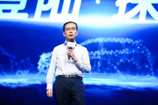 Zhang Yong Ceo Der Alibaba Group Spricht Bei Einer Einführungsveranstaltung — Stockfoto