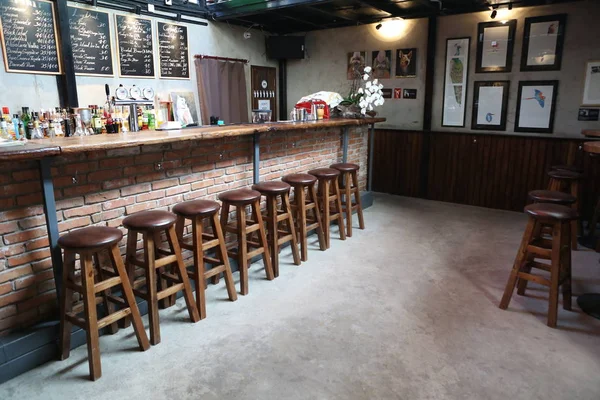 Pandangan Interior Dari Sebuah Kafe Dengan Semua Toilet Gender Gulou — Stok Foto