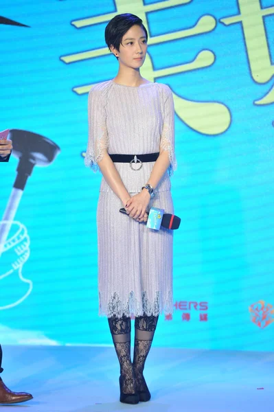 Taiwanese Actress Gwei Lun Mei Attends Press Conference Promote Her — Stock Photo, Image