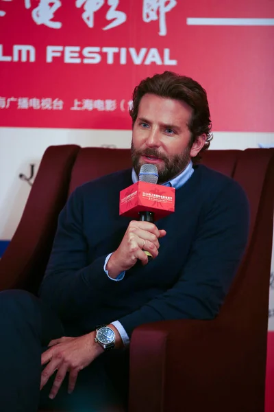 American Actor Producer Bradley Cooper Attends Press Conference 19Th Shanghai — Stock Photo, Image