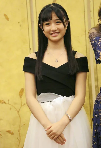 Fei Qinyuan Chiński Dziewczyna Grupy Snh48 Zespół Xii Uczęszcza Konferencji — Zdjęcie stockowe