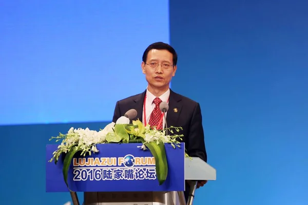 Ван Иньчэн Вице Председатель Президент Группы Компаний People Insurance Group — стоковое фото