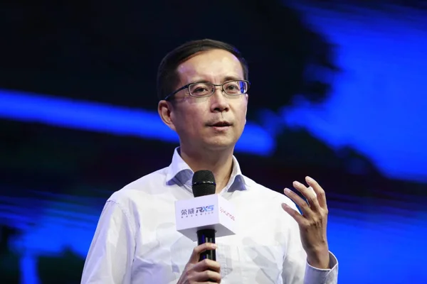 Zhang Yong Ceo Der Alibaba Group Spricht Bei Einer Einführungsveranstaltung — Stockfoto