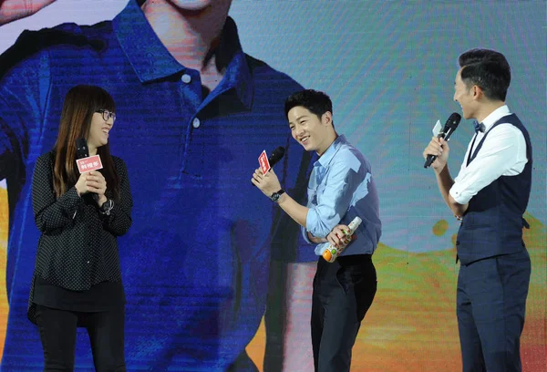 South Korean Actor Song Joong Center Attends Promotional Event Uni — Stock Photo, Image