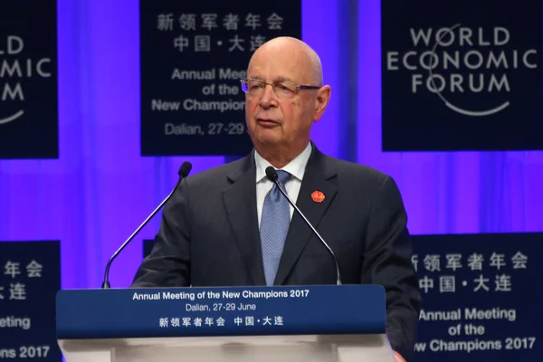 Klaus Schwab Kurucusu Yönetim Kurulu Başkanı Dünya Ekonomik Forumu Dünya — Stok fotoğraf