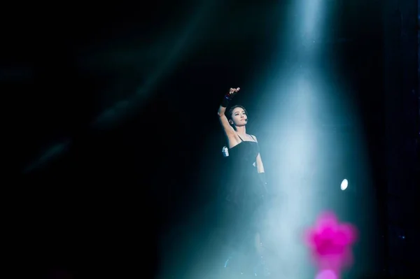 Taiwanees Zangeres Jolin Tsai Voert Tijdens Haar Concert Beijing China — Stockfoto