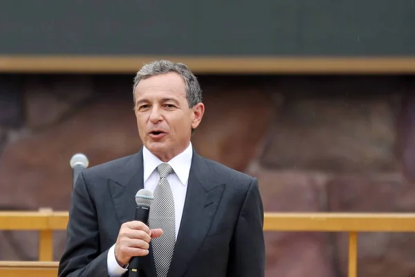 Robert Iger Presidente Ceo Walt Disney Company Pronuncia Discurso Durante — Foto de Stock