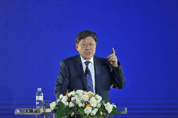 Zhang Ruimin Ordförande Haier Group Levererar Ett Tal Vid Invigningen — Stockfoto