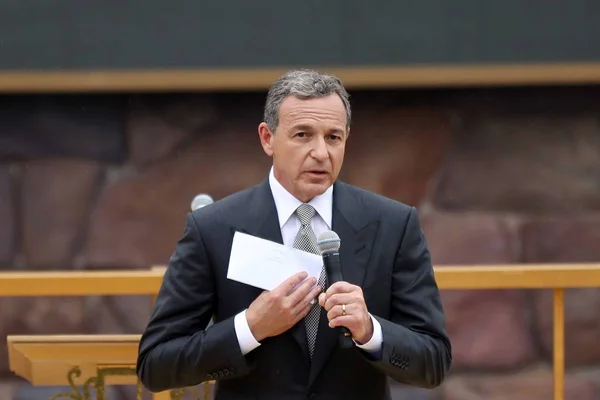 Robert Iger Presidente Ceo Walt Disney Company Tiene Discorso Durante — Foto Stock