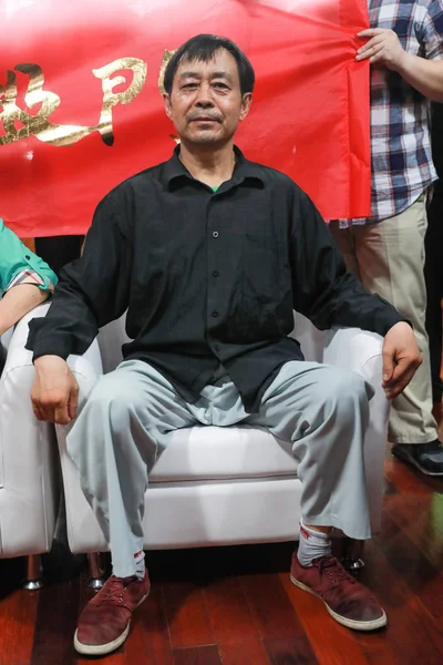 Baoguo Mistrzem Stylu Chen Tai Chi Jest Zdjęciu Przed Konkurencja — Zdjęcie stockowe