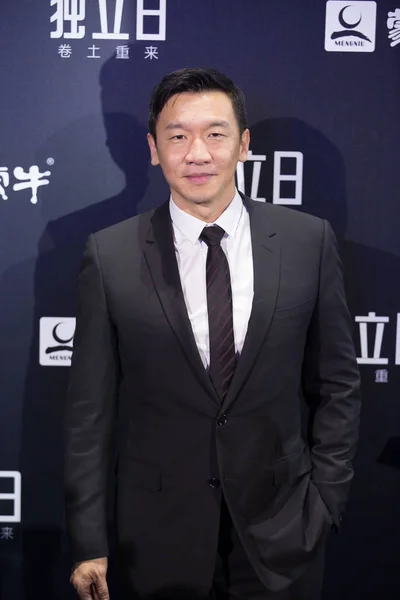 Singaporeanischer Schauspieler Chin Han Posiert Bei Der China Premiere Seines — Stockfoto