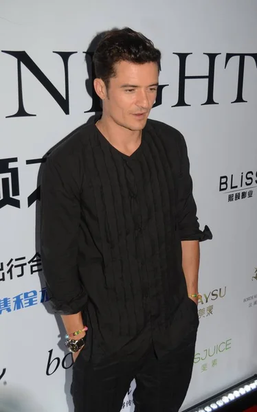 Brits Acteur Orlando Bloom Arriveert Voor Bliss Night Gala Shanghai — Stockfoto