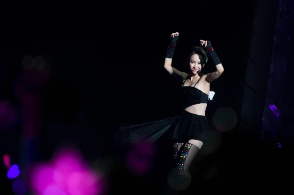 Taiwanesiska Sångerskan Jolin Tsai Utför Vid Hennes Konsert Beijing Kina — Stockfoto