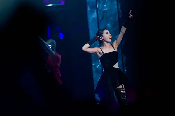 Tayvanlı Şarkıcı Jolin Tsai Onun Konser Pekin Çin Mayıs 2016 — Stok fotoğraf