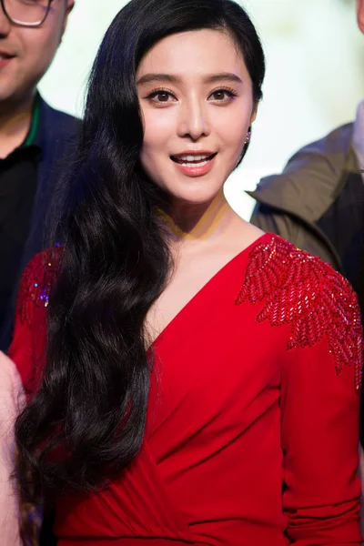 Die Chinesische Schauspielerin Fan Bingbing Posiert Bei Einer Werbeveranstaltung Für — Stockfoto