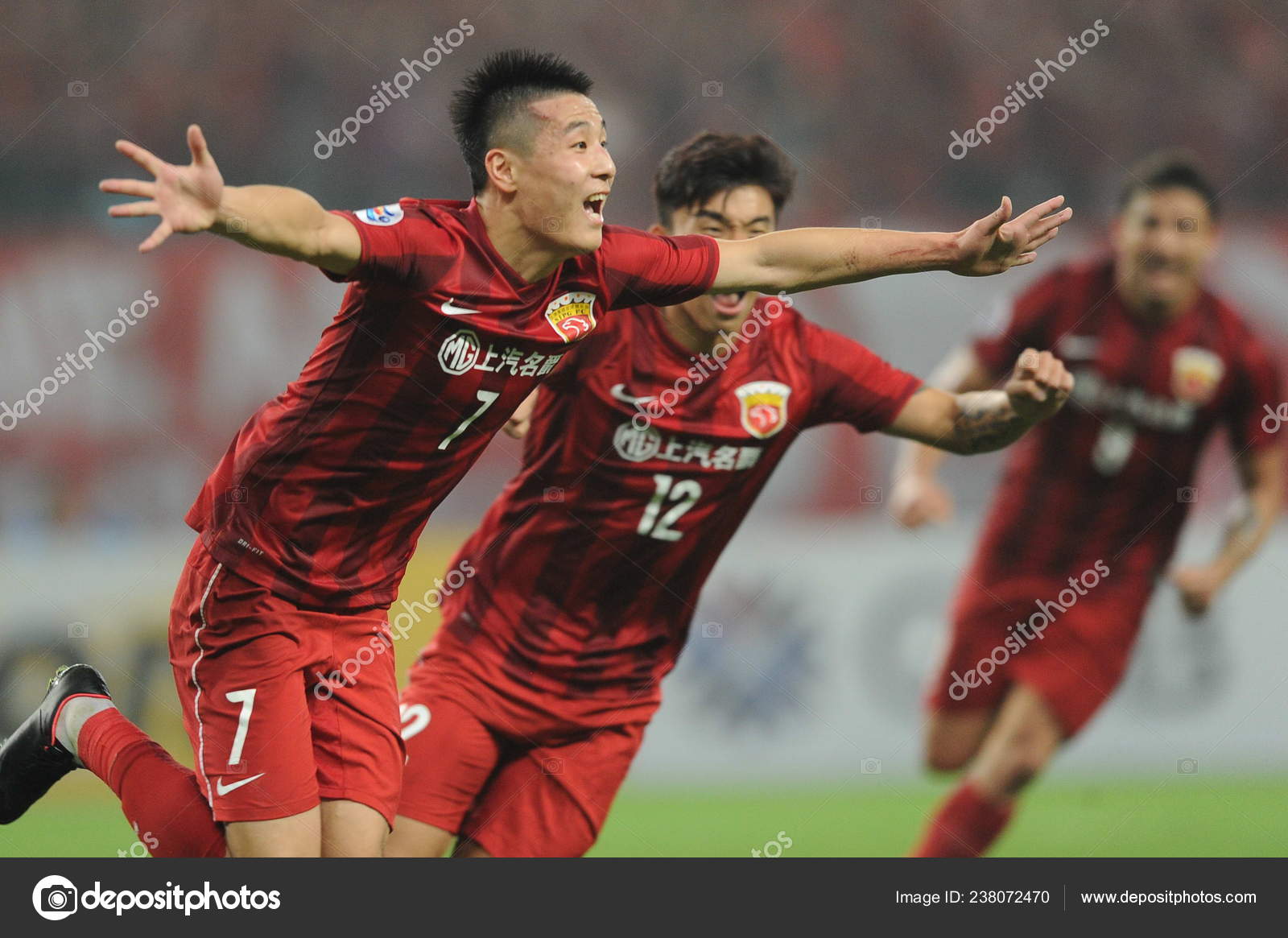 Lei China Shanghai Sipg Celebrates Scoring Goal Japan Tokyo First Stock Editorial Photo C Chinaimages Lei China Shanghai Sipg Celebrates Scoring Goal Japan Tokyo First Stock Editorial Photo C Chinaimages