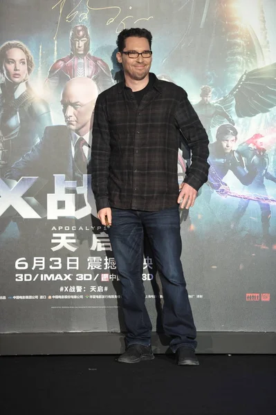 American Director Bryan Singer Attends Press Conference His Movie Men — Stock Photo, Image