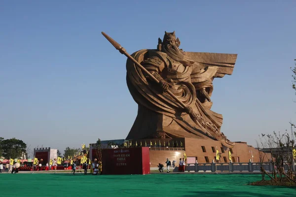Giant Statue Ancient Chinese General Guan Display Guan Gong Cultural — Stock Photo, Image