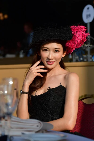 Tchajwanský Modelkou Herečkou Lin Chi Ling Navštěvuje Propagační Akce Švýcarský — Stock fotografie