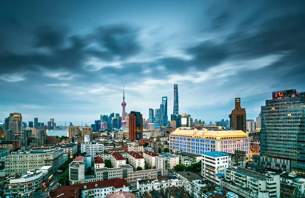 Vista Del Distrito Financiero Lujiazui Con Torre Oriental Pearl Más — Foto de Stock