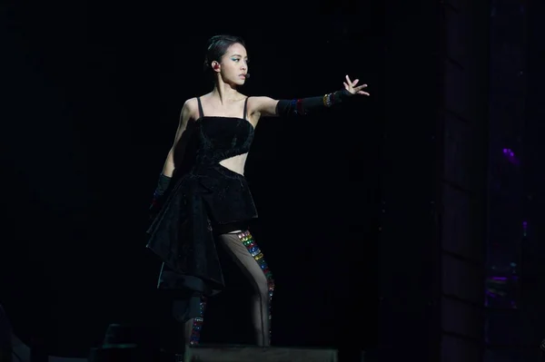 Taiwanees Zangeres Jolin Tsai Voert Tijdens Haar Concert Beijing China — Stockfoto