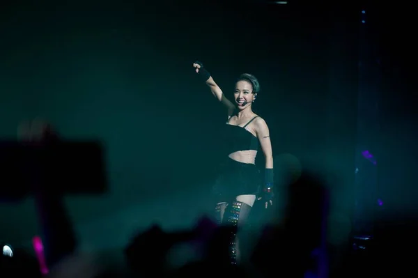 Taiwanesiska Sångerskan Jolin Tsai Utför Vid Hennes Konsert Beijing Kina — Stockfoto