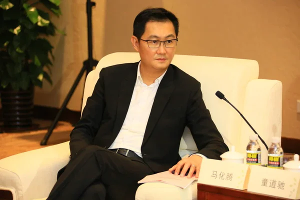 Pony Huateng Πρόεδρος Και Διευθύνων Σύμβουλος Της Tencent Holdings Ltd — Φωτογραφία Αρχείου