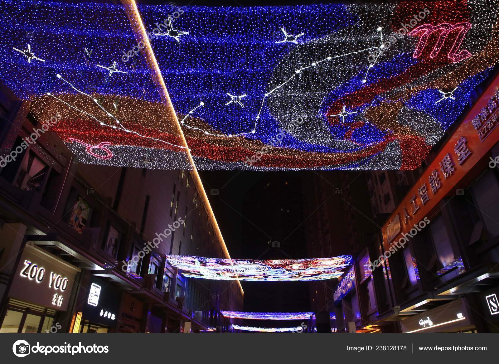 Led Lights Illuminated Form Rendition Vincent Van Gogh