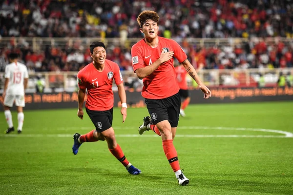 Kim Min Jae Benar Dari Tim Nasional Sepak Bola Korea — Stok Foto
